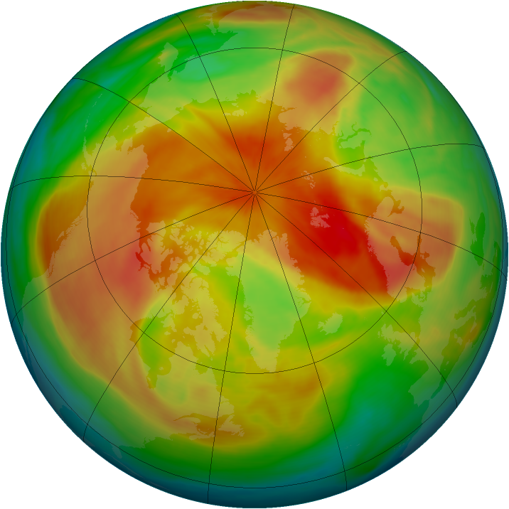 Arctic ozone map for 27 March 2008